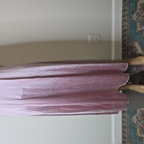 Vanity Fair Lavender Maxi Dress with Lace Sleeves - Picture 2 of 2